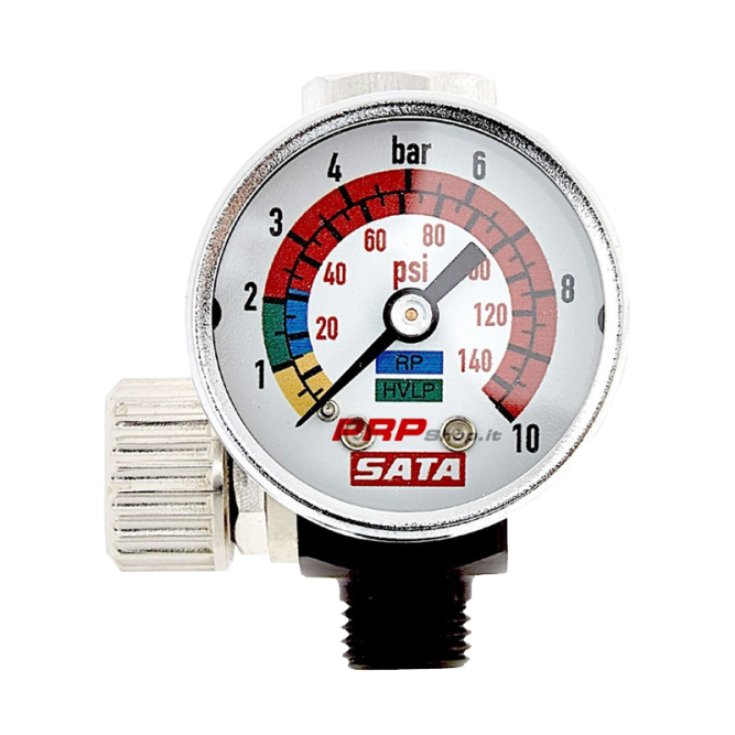 SATA pressure regulator with manometer