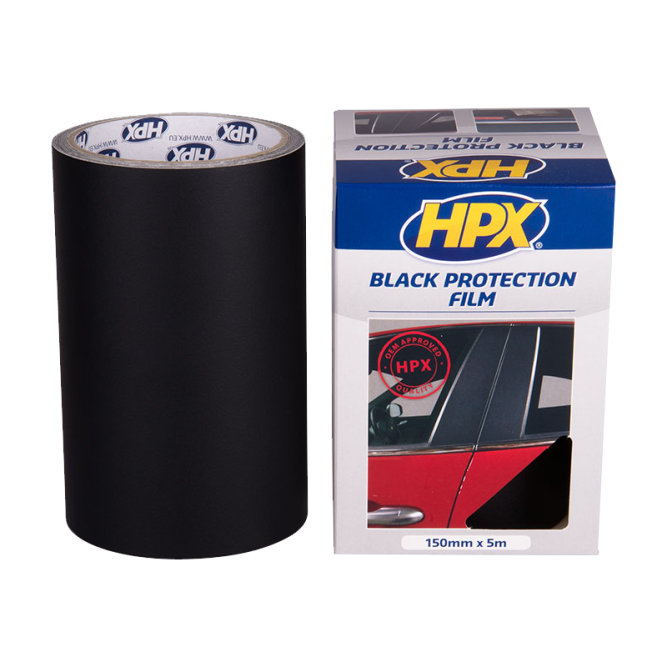 HPX juoda apsauginė lipni juosta 150mmx5m