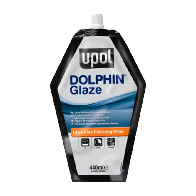 UPOL Dolphin Glaze smulkus glaistas 440ml, minkštoje pakuotėje