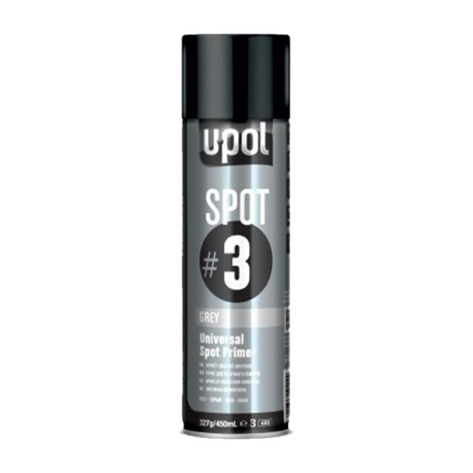 UPOL Spot 3 universalus gruntas 450ml, juodas aerozolis