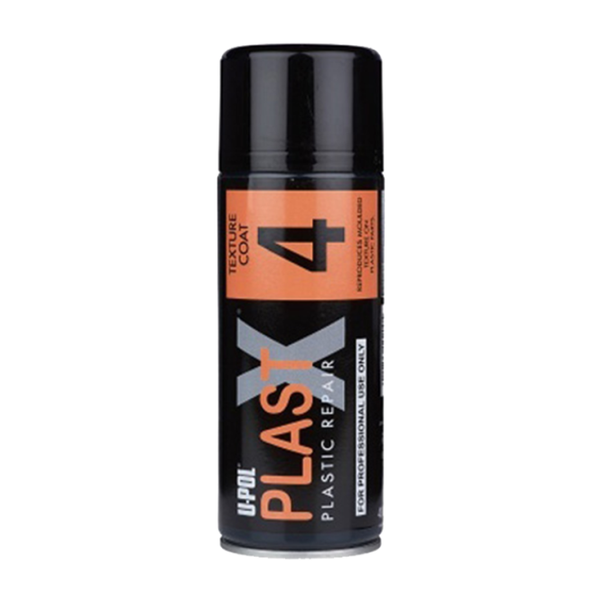 UPOL PLAST X 4 aerosol coarse structure black paint 400ml