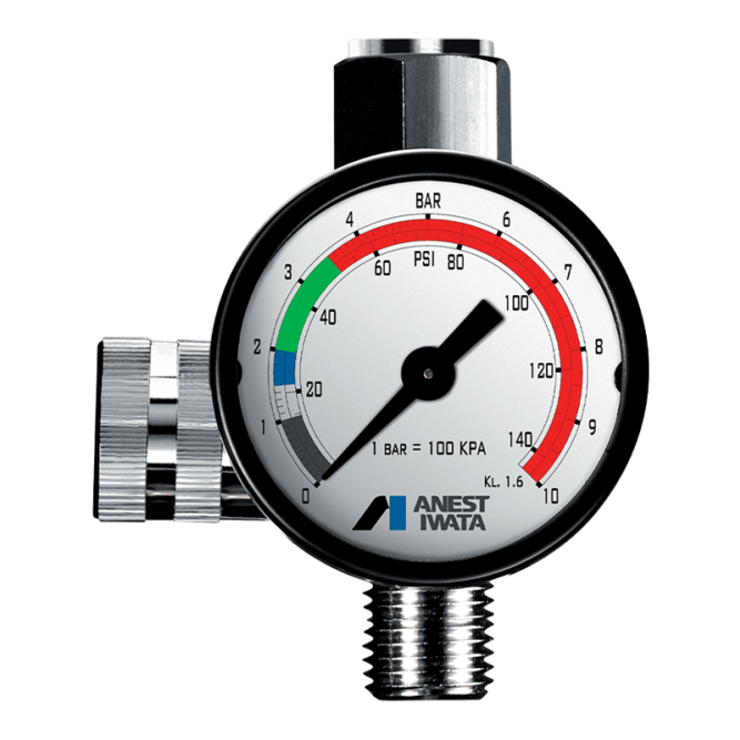 ANEST IWATA Air regulator with manometer