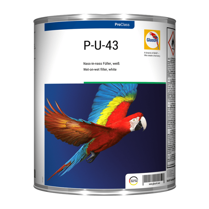 GLASURIT P-U-43 primer not sanded 3L, white 3:1:1