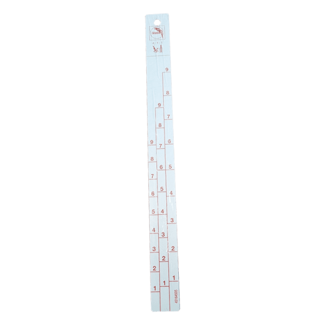 GLASURIT metal ruler 35cm, 4:1:1