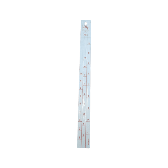 GLASURIT metal ruler 20cm, 4:1:1