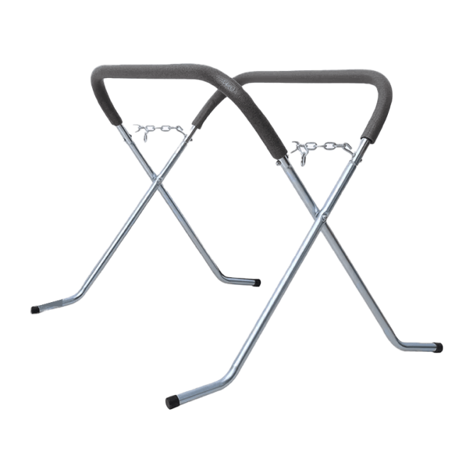 STONDER folding stand with chain and padding, curved support