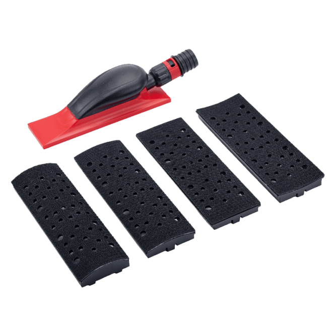 SHINE MATE Sanding block 70x125mm with 4 pads