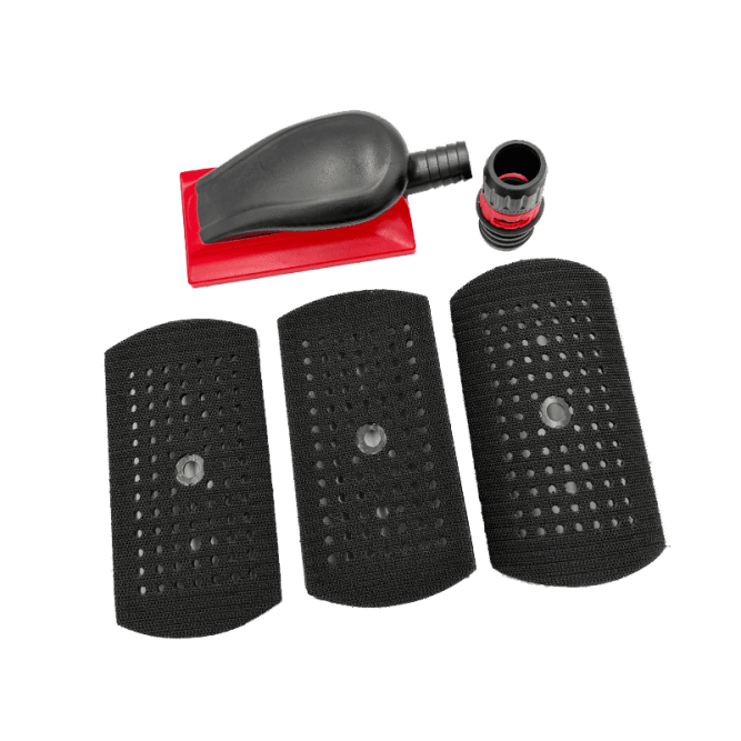 SHINE MATE Sanding block for discs 76x150mm with 3 pads