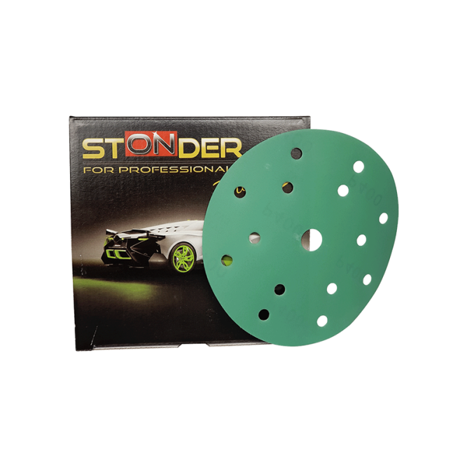 STONDER GREEN sanding discs 15 pcs. 150 mm.